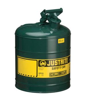 JUSTRITE 5 GAL TYPE I SAFETY CAN GREEN - Type I Safety Can